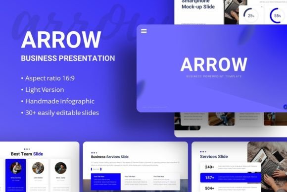 Arrow Business Presentation Template: A Modern Edge for Your Slides