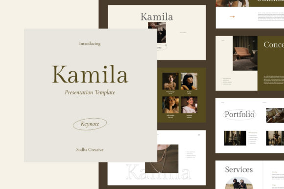 Elevate Your Brand Storytelling with the Kamila Keynote Template