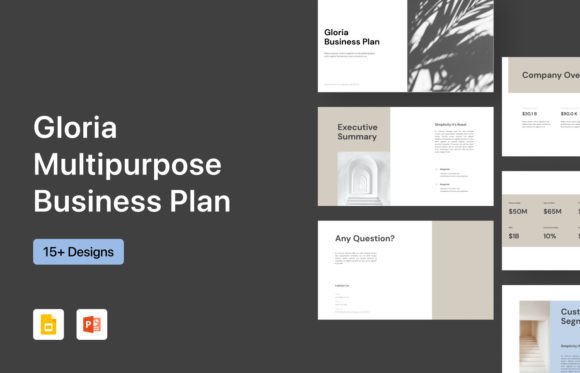 Gloria – A Multipurpose Template for Modern Business Plans
