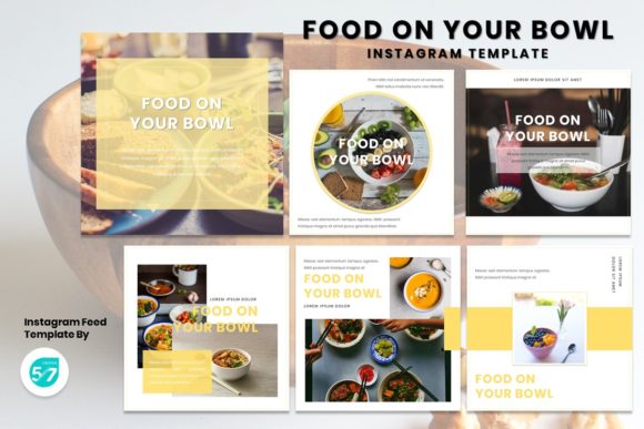 Instagram Feed - Food on Your Bowl: A Template for Visual Storytelling