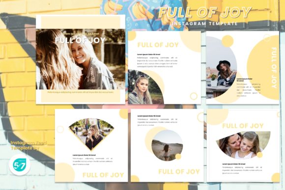 Instagram Feed Template - Full of Joy: Effortless Visual Storytelling