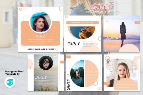 Instagram Feed Template - Girly: Elevating Your Visual Strategy