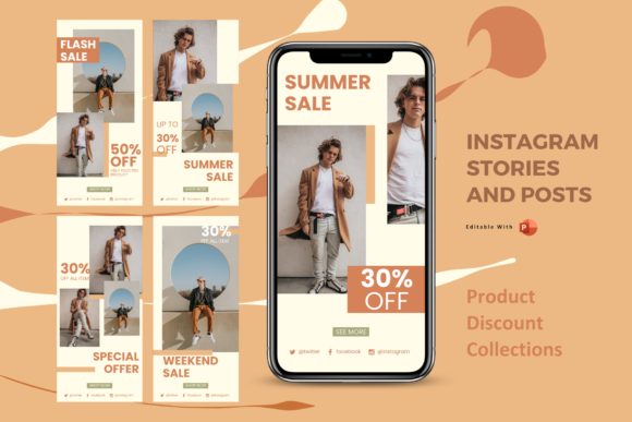 Instagram Stories and Posts Powerpoint for Business Promotions