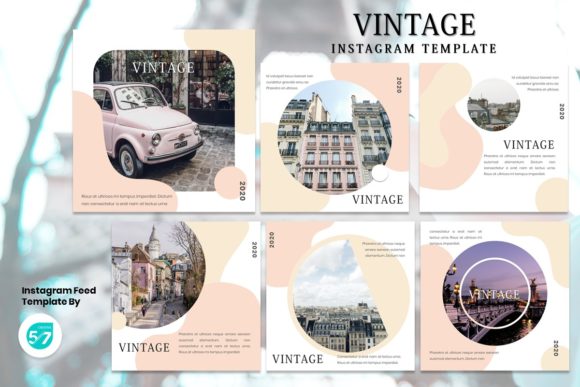 Revive Your Content: The Instagram Feed Template - Vintage
