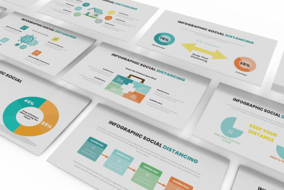 Social Distancing Infographic Keynote: Visual Communication for Health