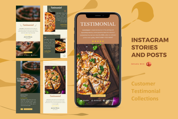 Social Media Template - Testimonial: Authentic Visual Storytelling